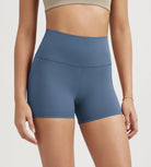ODLIFT 4" High Waist Biker Shorts Ink Blue - ododos