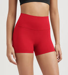 ODLIFT 4" High Waist Biker Shorts Red - ododos