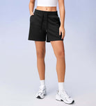 5" Cotton French Terry High Waist Lounge Shorts - ododos