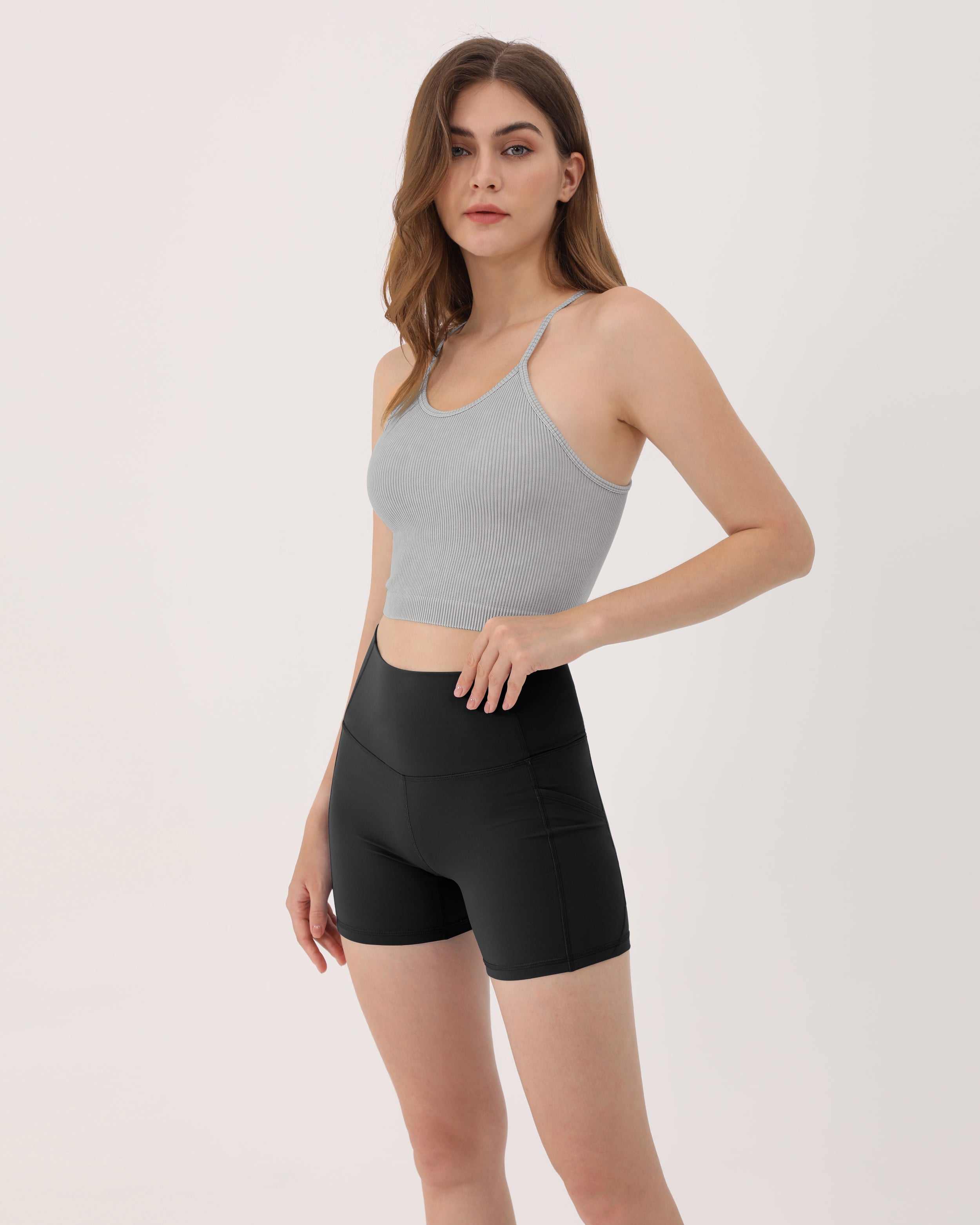 2-Pack Rib-Knit Crop Tank Tops - ododos