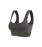 Ribbed Square Neck Sports Bra - ododos