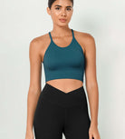 3-Pack Crop Length Waffle Knit Seamless Camisole Cropped Tank Tops - ododos