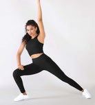 3-Pack Seamless Ribbed High Neck Cropped Tank Tops - ododos