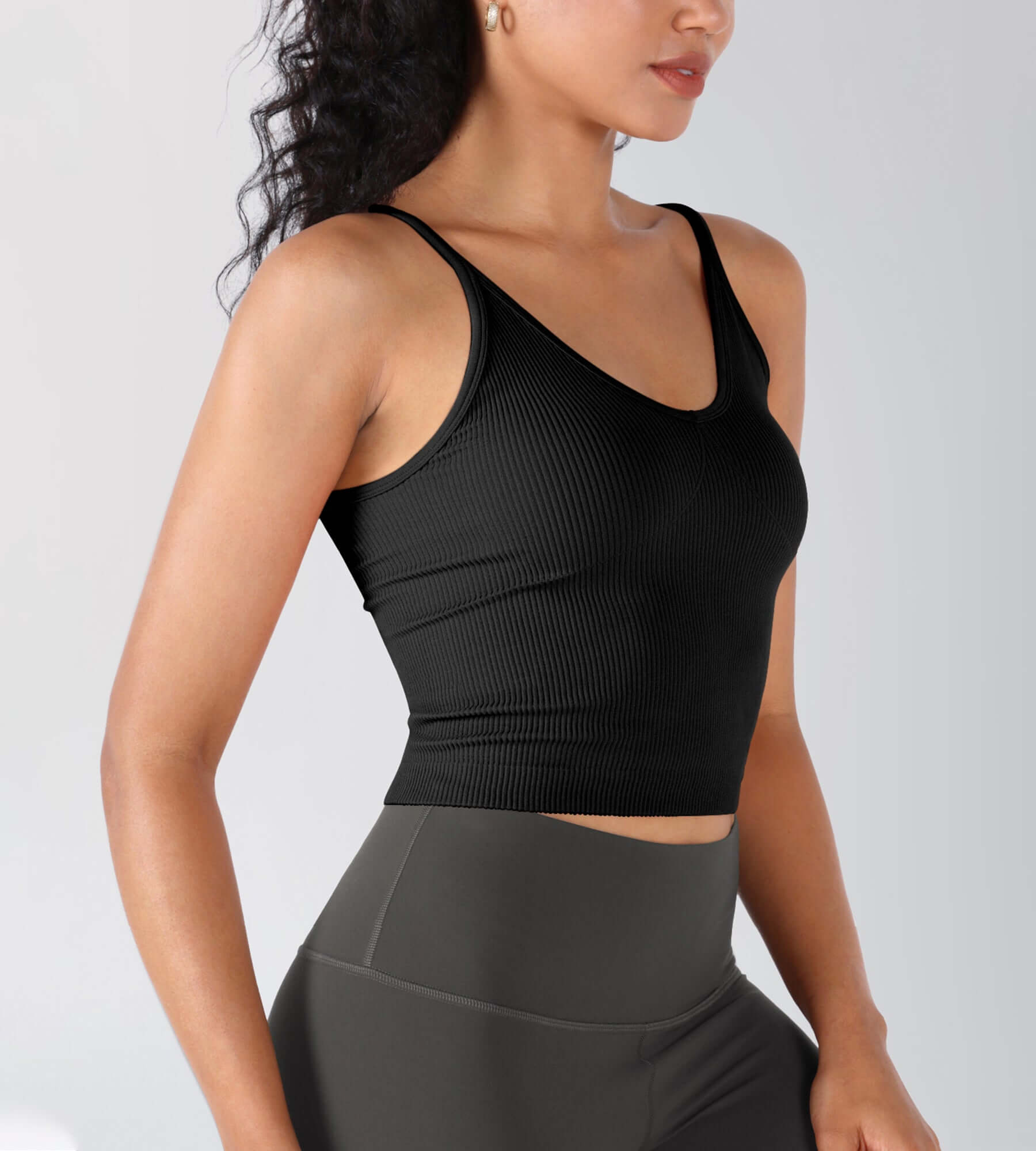 3-Pack V-Neck Seamless Crop Tank - ododos