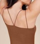 3 Pack Seamless Double Straps Cropped Ribbed Camisole - ododos