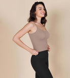3 Pack Seamless Double Straps Cropped Ribbed Camisole - ododos