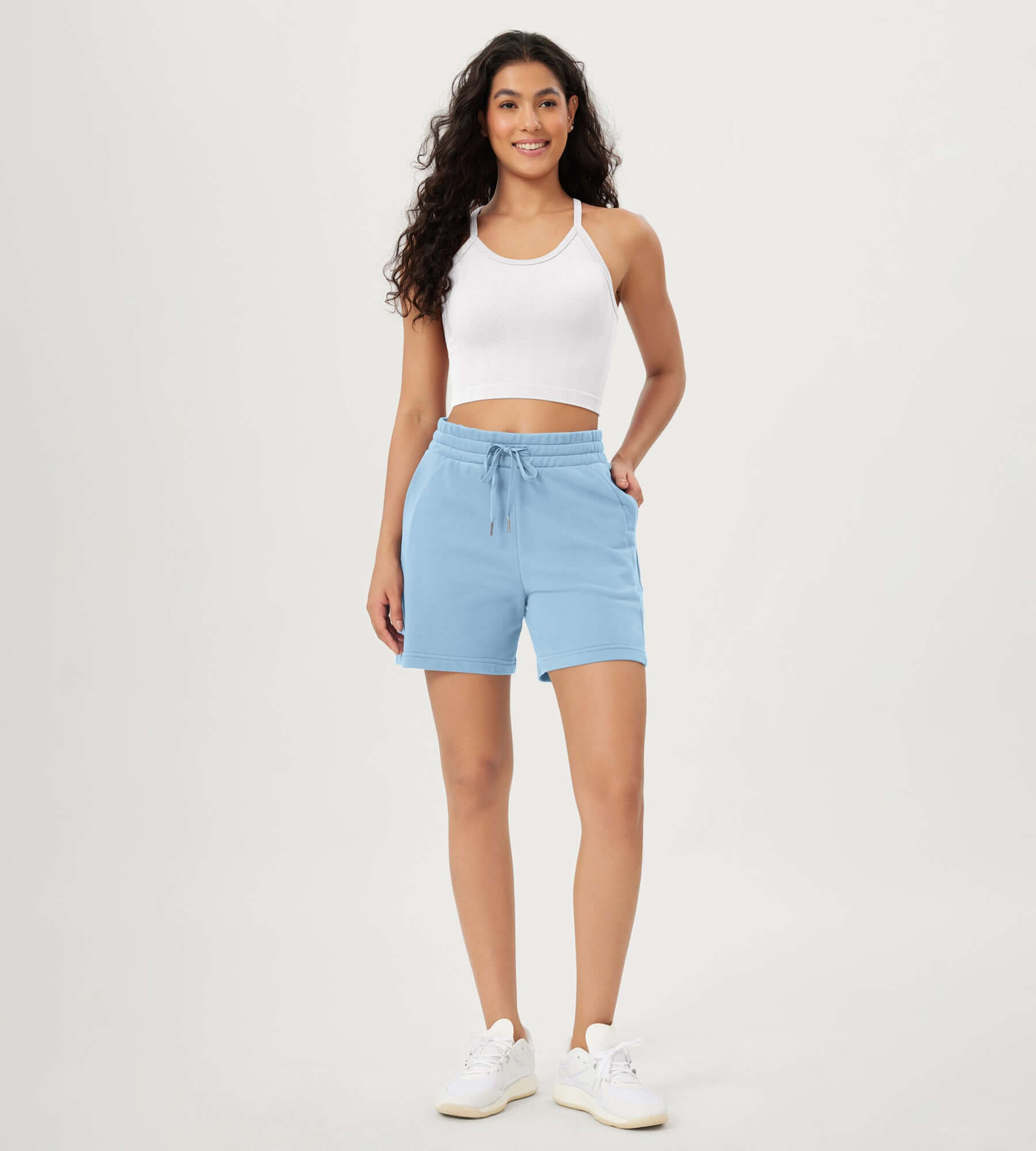 3-Pack Crop Length Herringbone Knit Seamless Soft Camisole Tank Tops - ododos