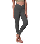 Buttery Soft Crossover Twist at Waist Yoga Leggings - ododos