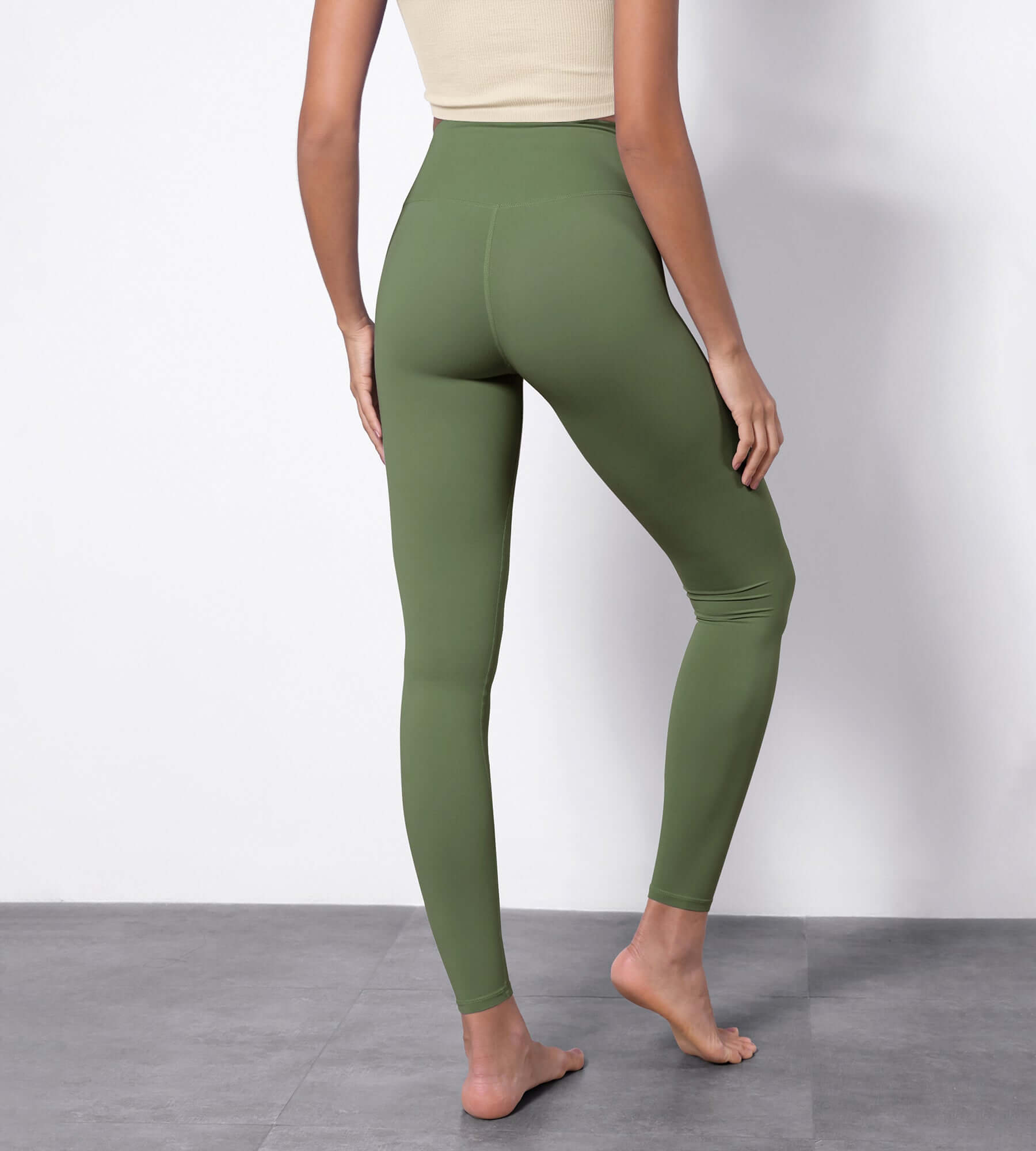 Buttery Soft Crossover Twist at Waist Yoga Leggings - ododos