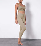 Buttery Soft Crossover Twist at Waist Yoga Leggings - ododos