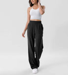 Chiffon Flowy Wide Leg Pants - ododos