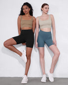 2-Pack 6" High Waist Workout Shorts - ododos