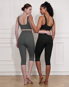 ODCLOUD 2-Pack 14" High Waist Yoga Capris - ododos