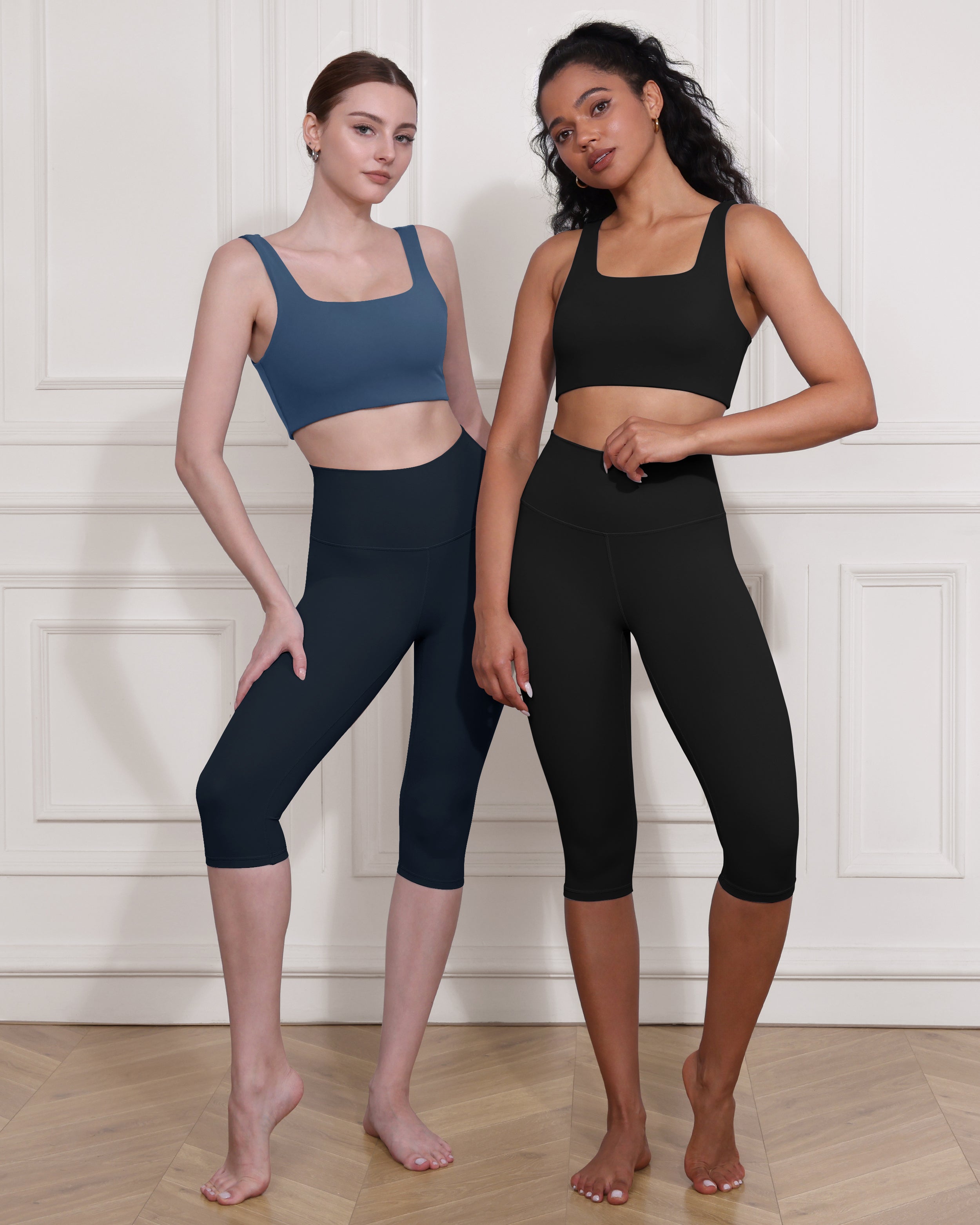 ODCLOUD 2-Pack 14" High Waist Yoga Capris - ododos