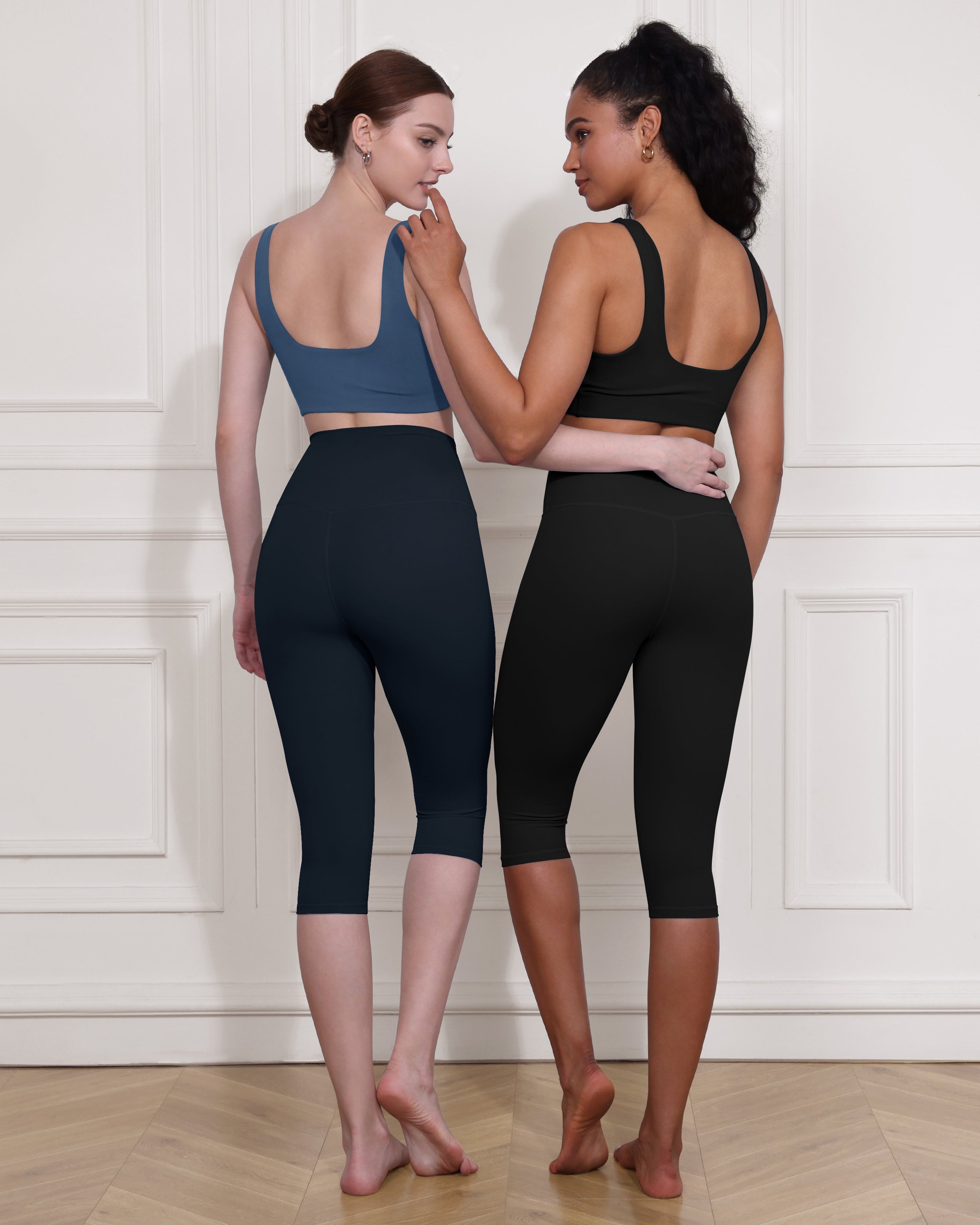 ODCLOUD 2-Pack 14" High Waist Yoga Capris - ododos