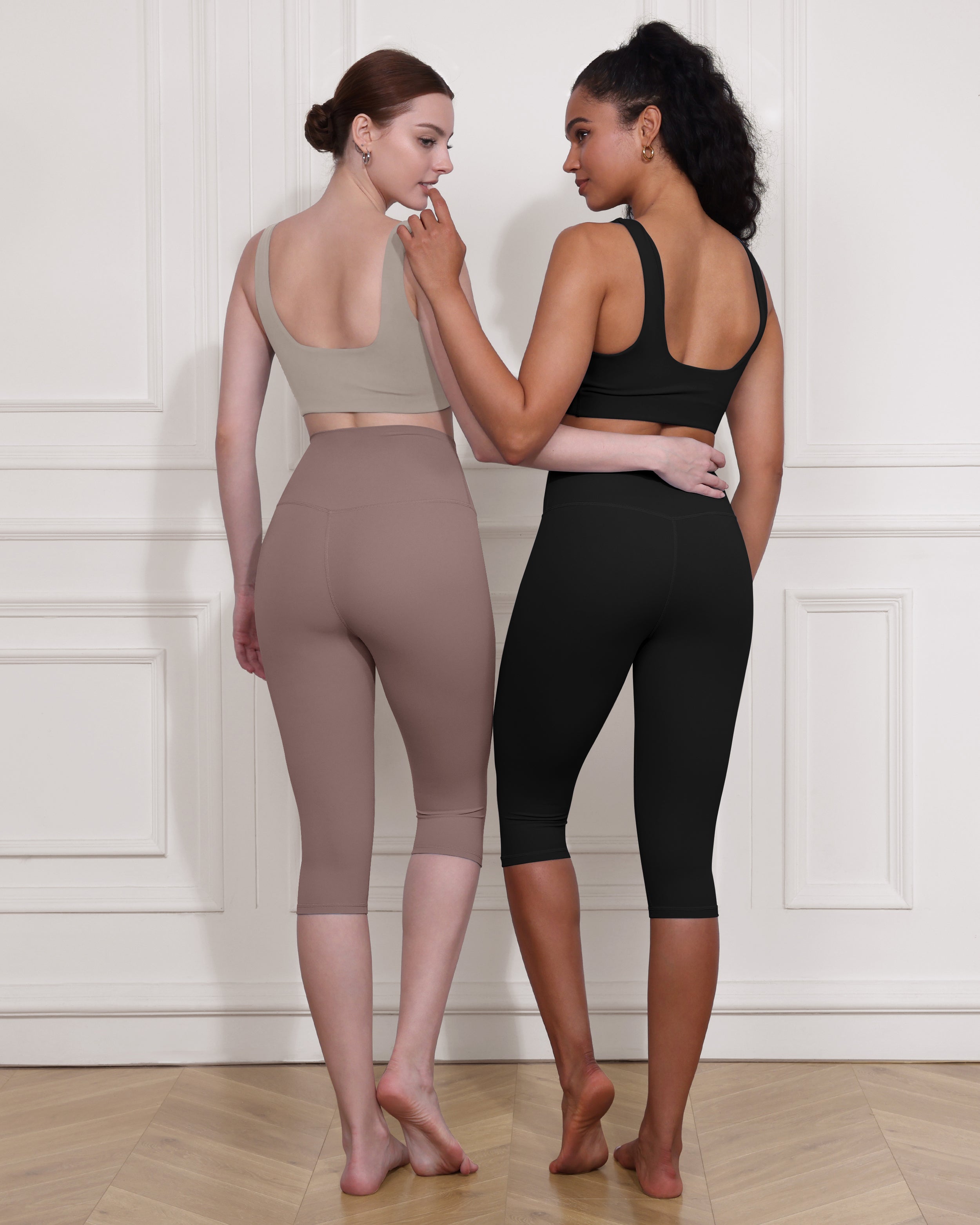 ODCLOUD 2-Pack 14" High Waist Yoga Capris - ododos