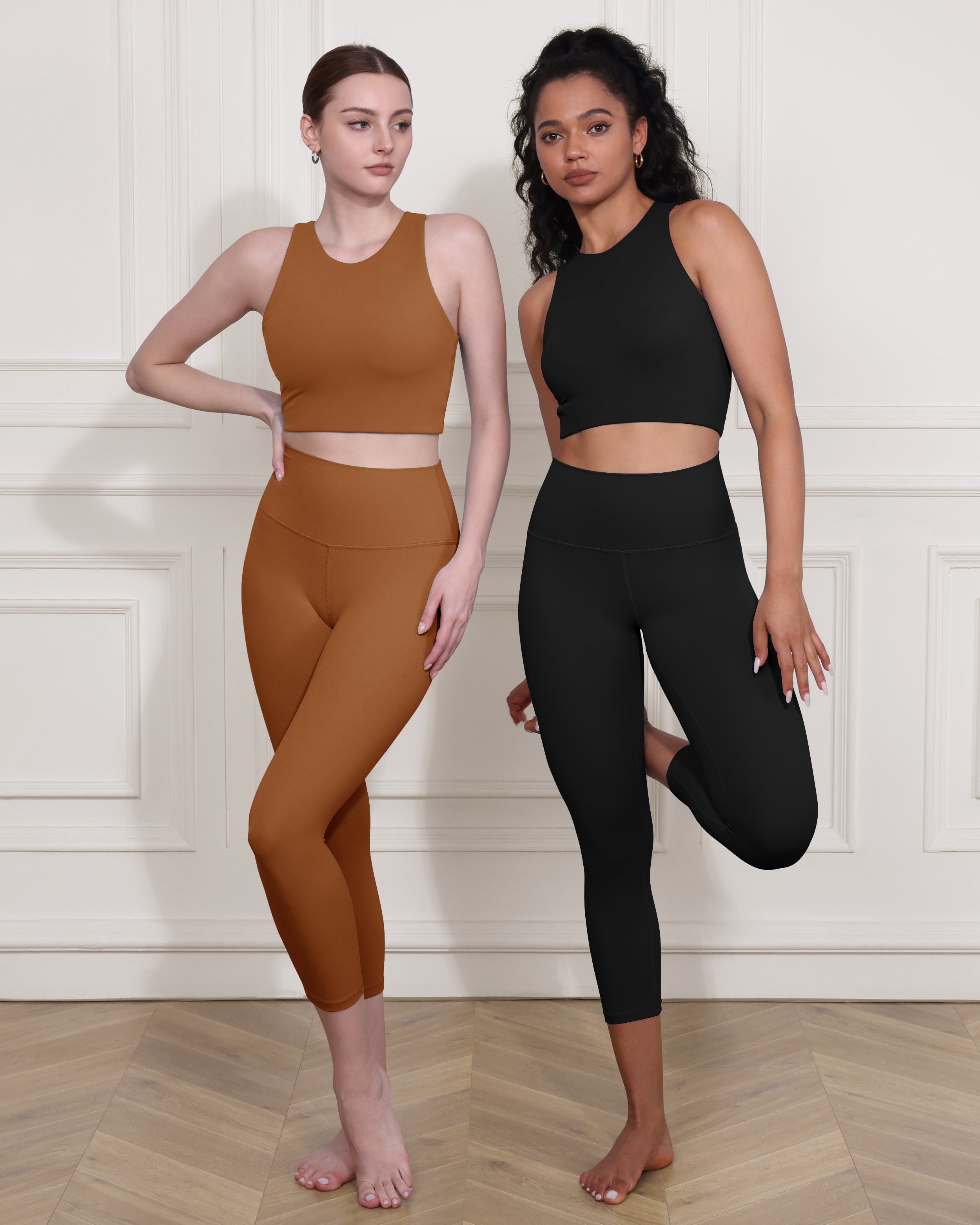 ODCLOUD 2-Pack 19" High Waist Yoga Capris - ododos