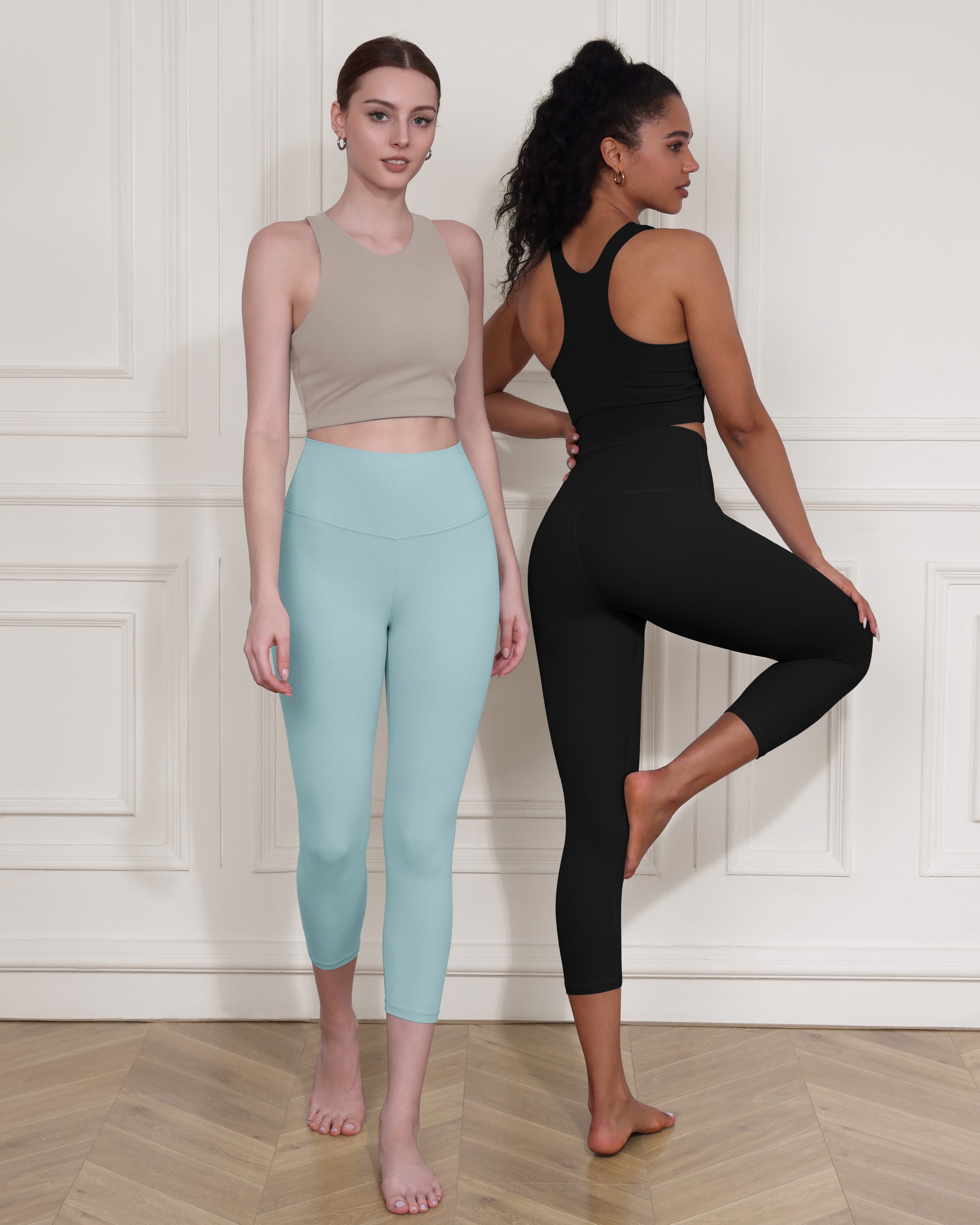 ODCLOUD 2-Pack 19" High Waist Yoga Capris - ododos