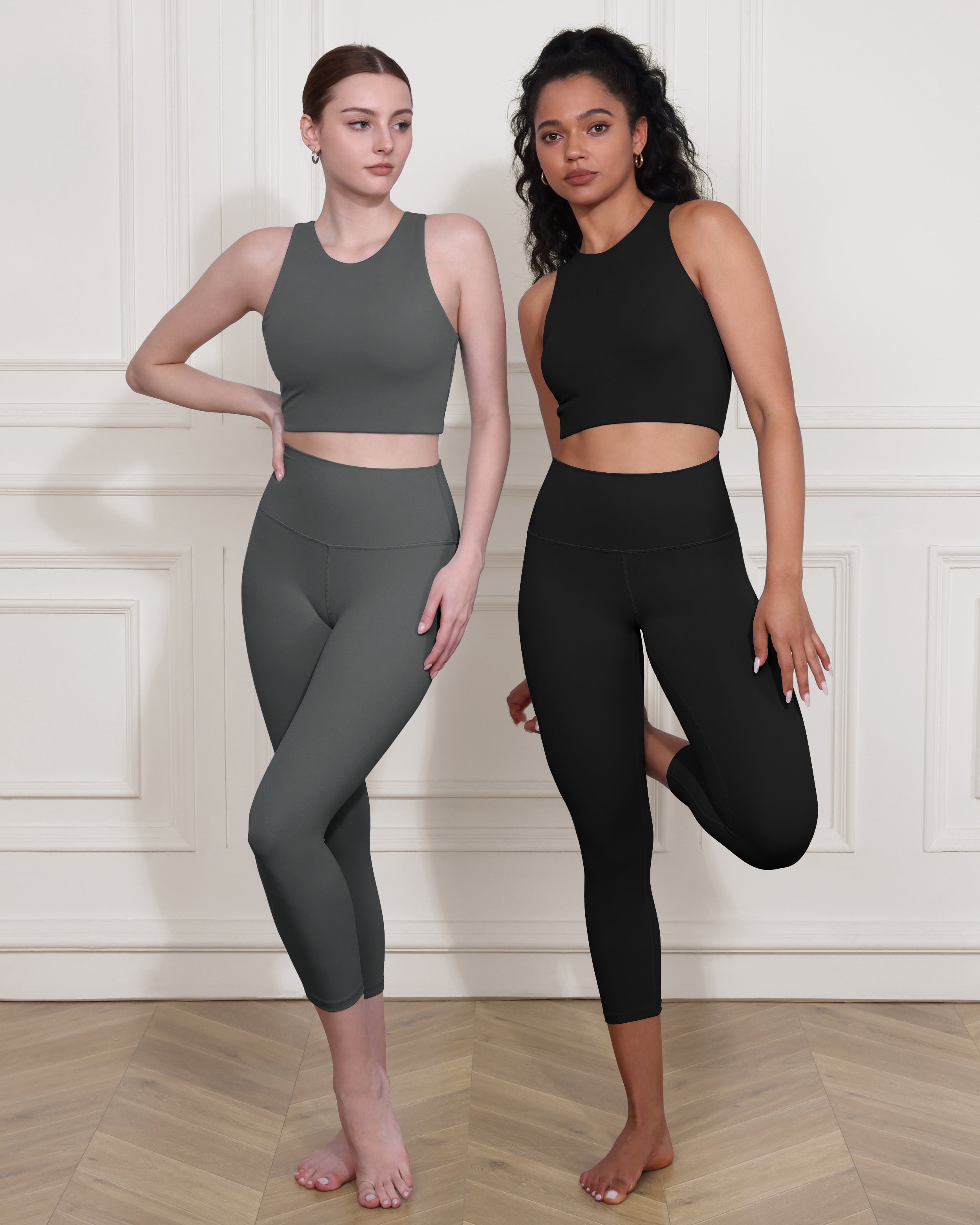 ODCLOUD 2-Pack 19" High Waist Yoga Capris - ododos