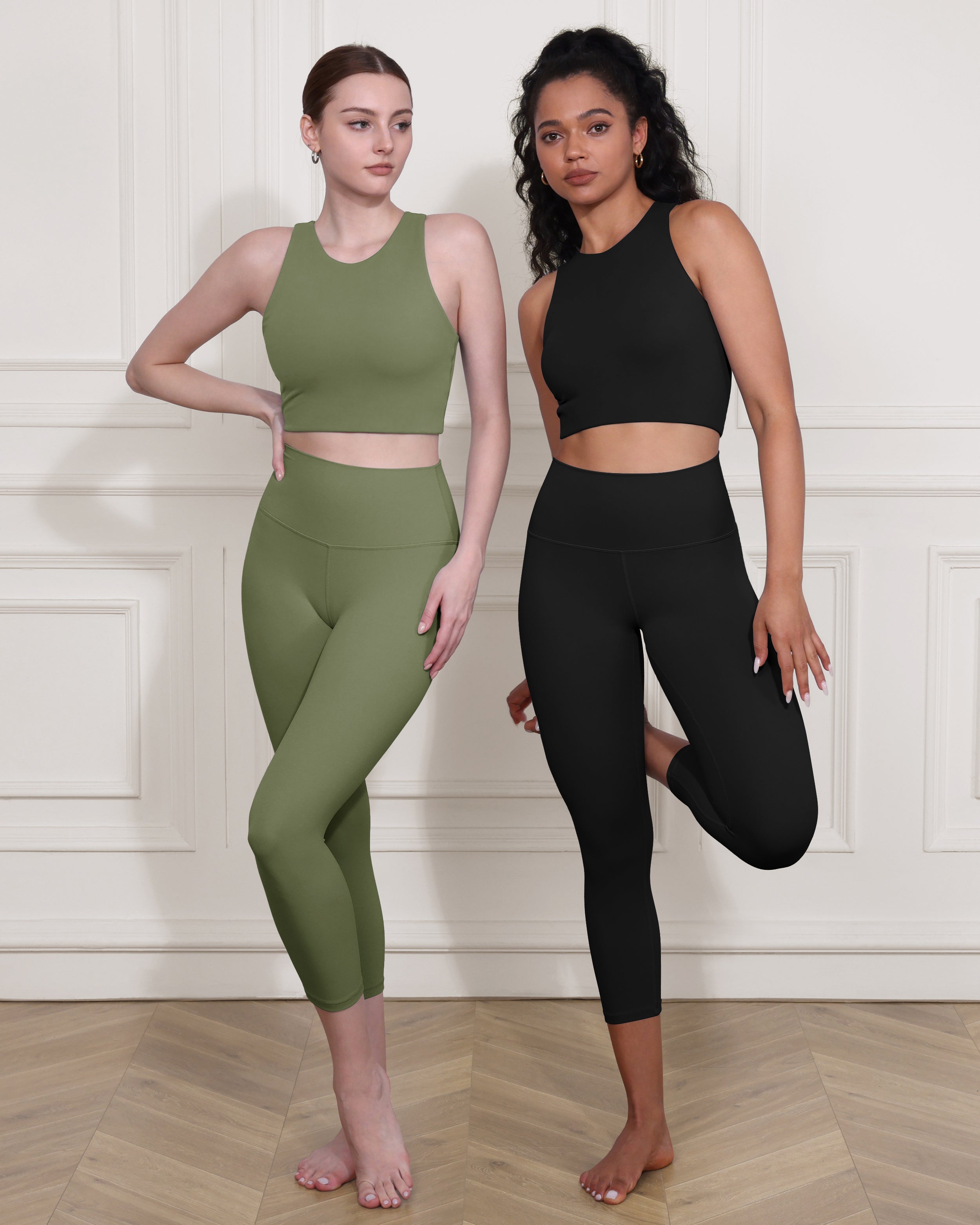 ODCLOUD 2-Pack 19" High Waist Yoga Capris - ododos