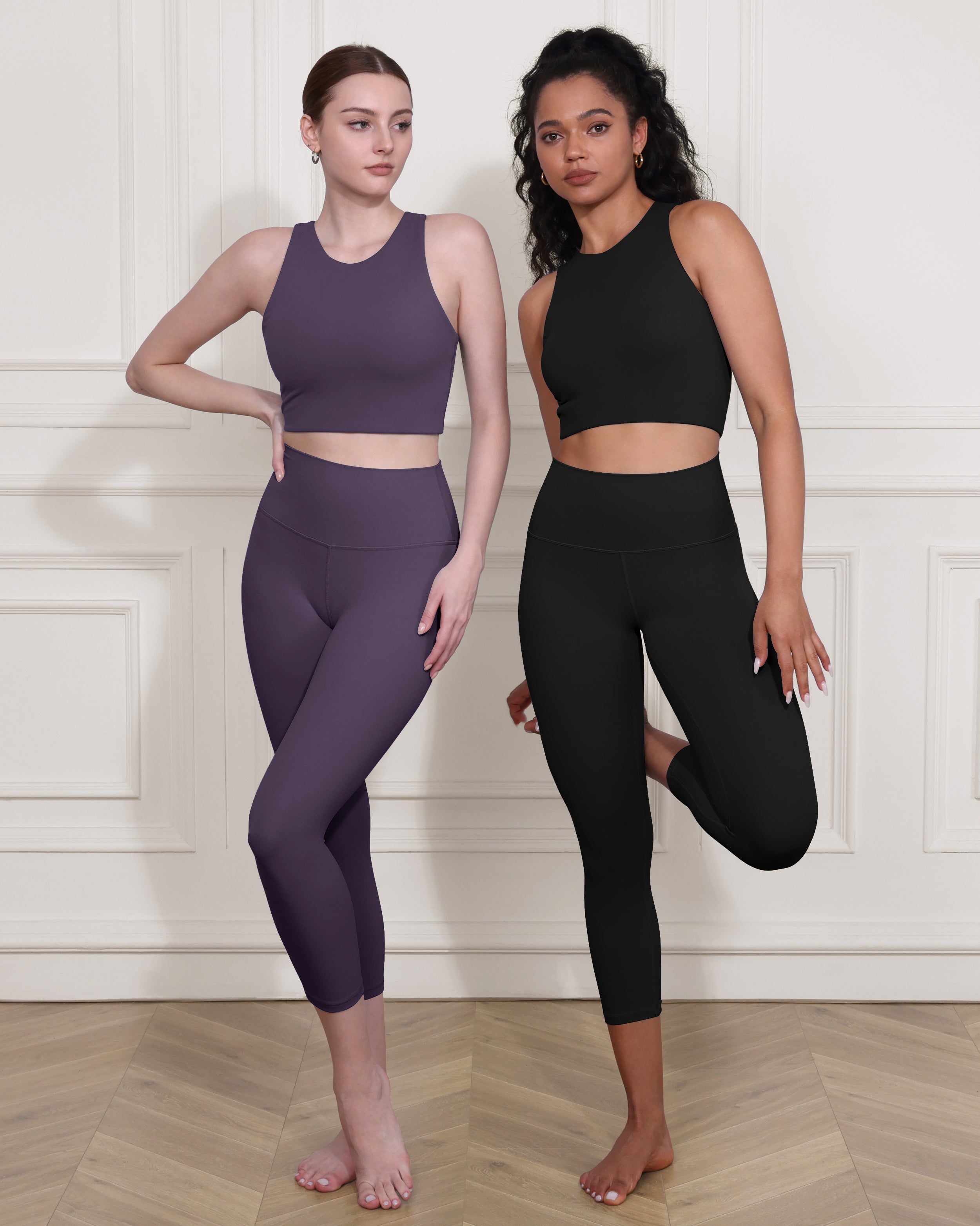 ODCLOUD 2-Pack 19" High Waist Yoga Capris - ododos