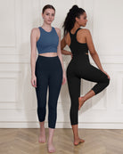 ODCLOUD 2-Pack High Waist Yoga Capris - Calf Length - ododos