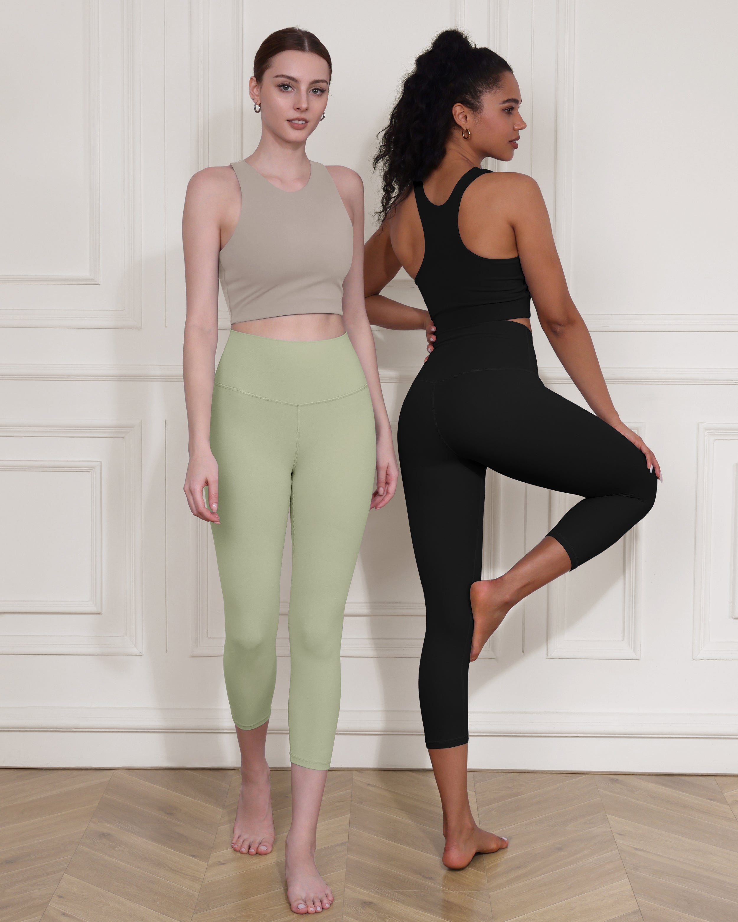 ODCLOUD 2-Pack 19" High Waist Yoga Capris - ododos