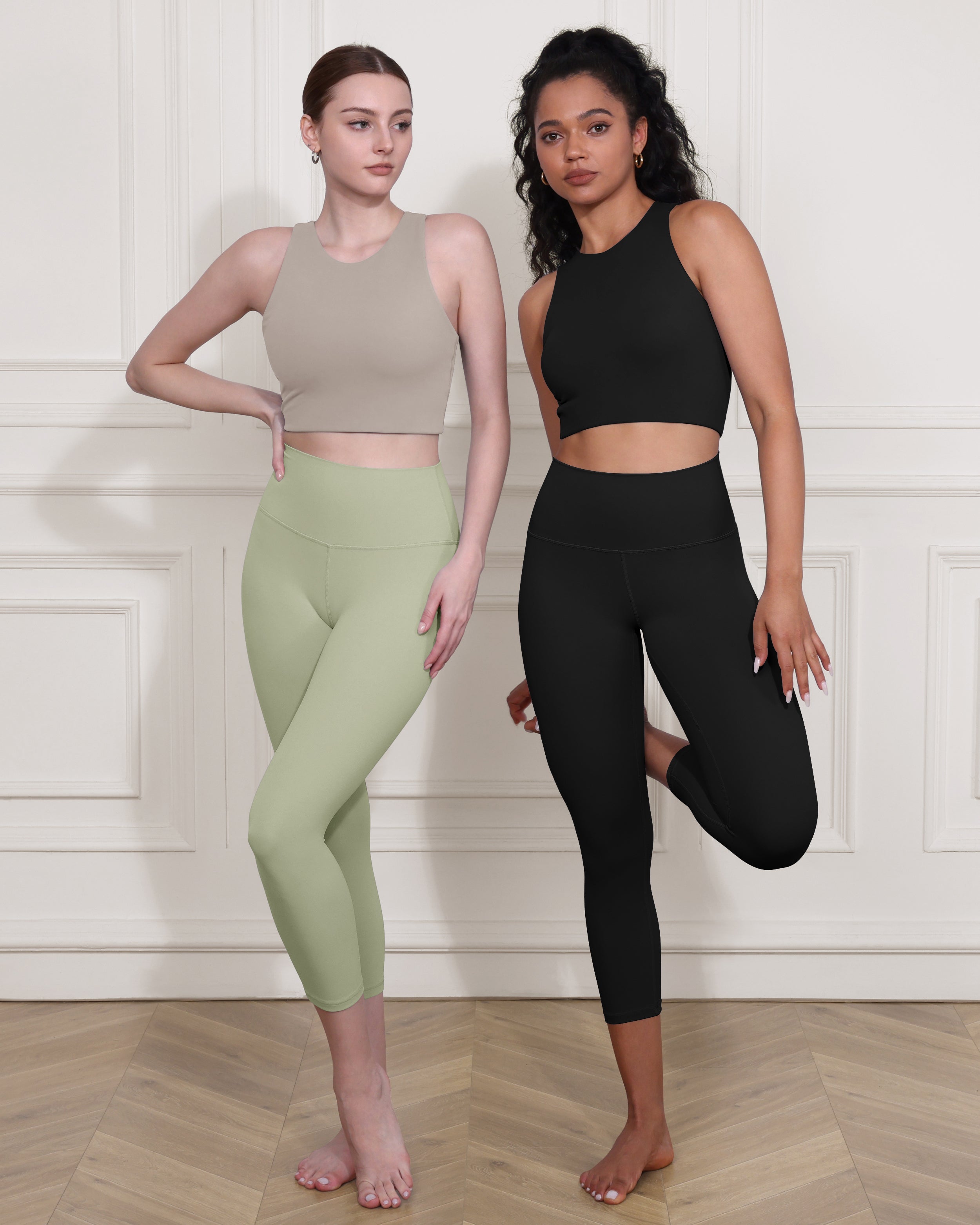 ODCLOUD 2-Pack 19" High Waist Yoga Capris - ododos