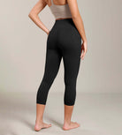 Odcloud Lounge Yoga 21" High Waist Capris Leggings with Pockets - ododos