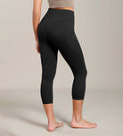 Odcloud Lounge Yoga 21" High Waist Capris Leggings with Pockets - ododos