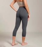 Odcloud Lounge Yoga 21" High Waist Capris Leggings with Pockets - ododos