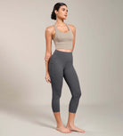 Odcloud Lounge Yoga 21" High Waist Capris Leggings with Pockets - ododos