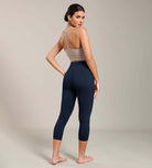 Odcloud Lounge Yoga 21" High Waist Capris Leggings with Pockets - ododos