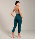 Odcloud Lounge Yoga 21" High Waist Capris Leggings with Pockets - ododos