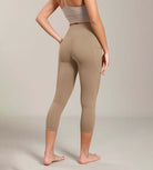 Odcloud Lounge Yoga 21" High Waist Capris Leggings with Pockets - ododos