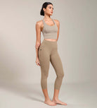 Odcloud Lounge Yoga 21" High Waist Capris Leggings with Pockets - ododos