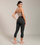 Odcloud Lounge Yoga 21" High Waist Capris Leggings with Pockets - ododos