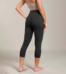 Odcloud Lounge Yoga 21" High Waist Capris Leggings with Pockets - ododos