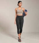 Odcloud Lounge Yoga 21" High Waist Capris Leggings with Pockets - ododos