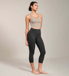 Odcloud Lounge Yoga 21" High Waist Capris Leggings with Pockets - ododos