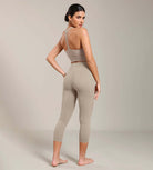 Odcloud Lounge Yoga 21" High Waist Capris Leggings with Pockets - ododos