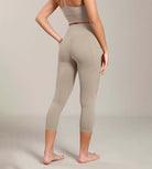 Odcloud Lounge Yoga 21" High Waist Capris Leggings with Pockets - ododos