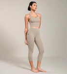 Odcloud Lounge Yoga 21" High Waist Capris Leggings with Pockets - ododos
