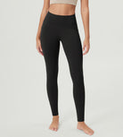 ODCLOUD 28” Buttery Soft Lounge Yoga Leggings with Pockets Onyx Black Grey - ododos