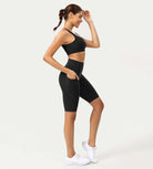 ODCLOUD 10" High Waist Lounge Yoga Shorts Black - ododos