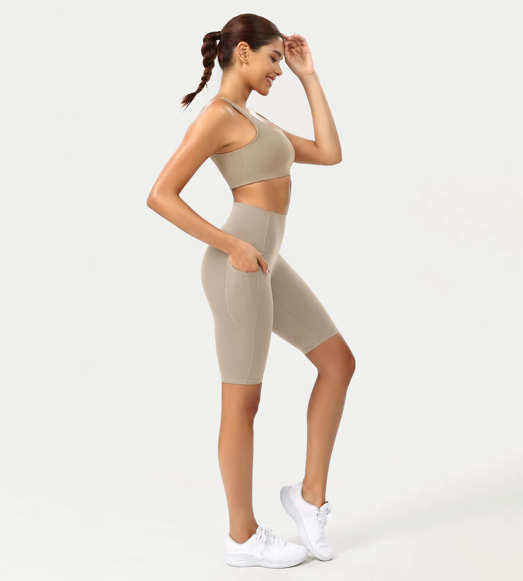 ODCLOUD 10" High Waist Lounge Yoga Shorts - ododos