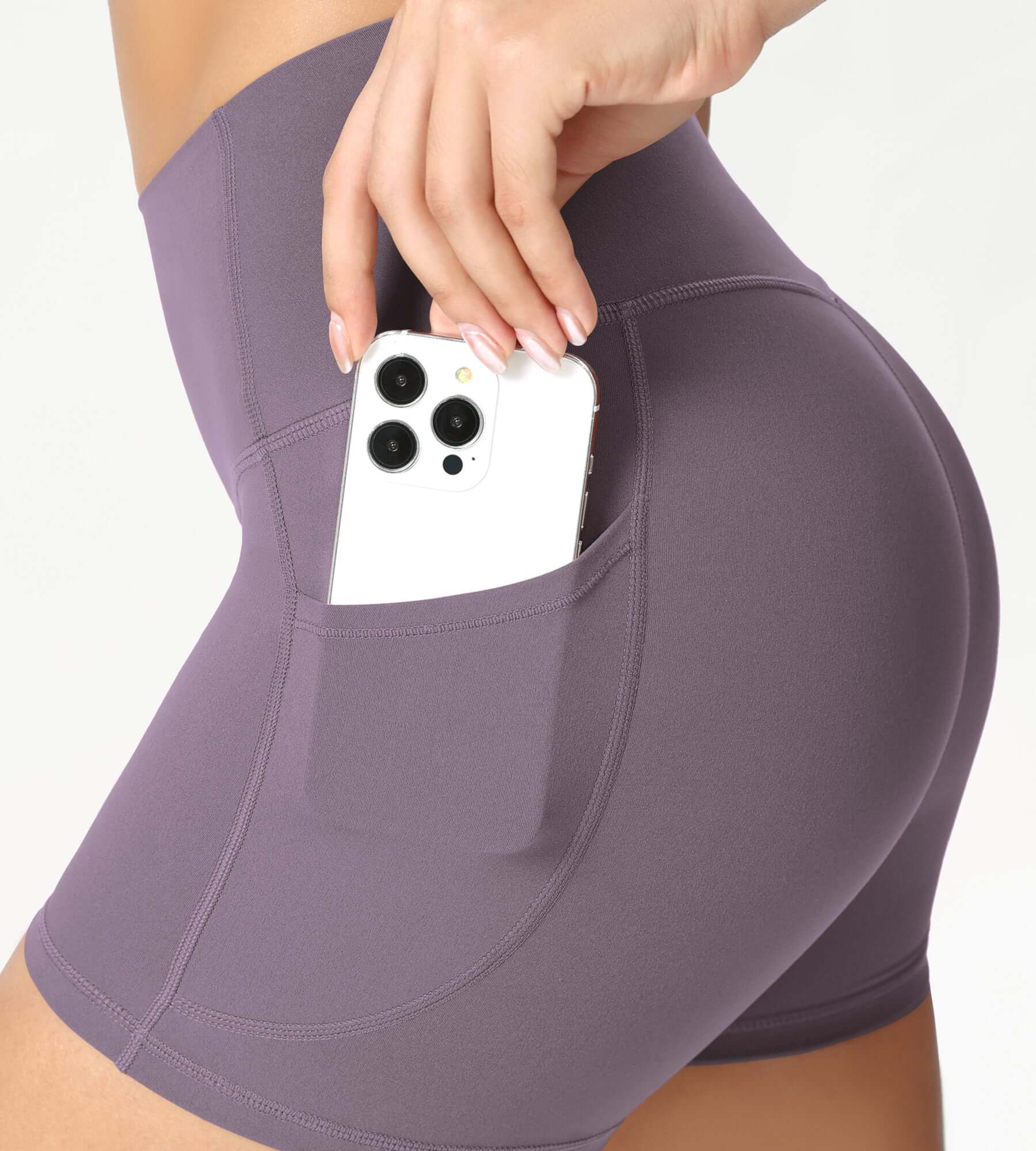 ODCLOUD 4" High Waist Lounge Yoga Shorts - ododos