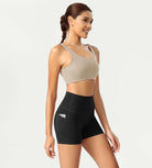 ODCLOUD 4" High Waist Lounge Yoga Shorts Black - ododos