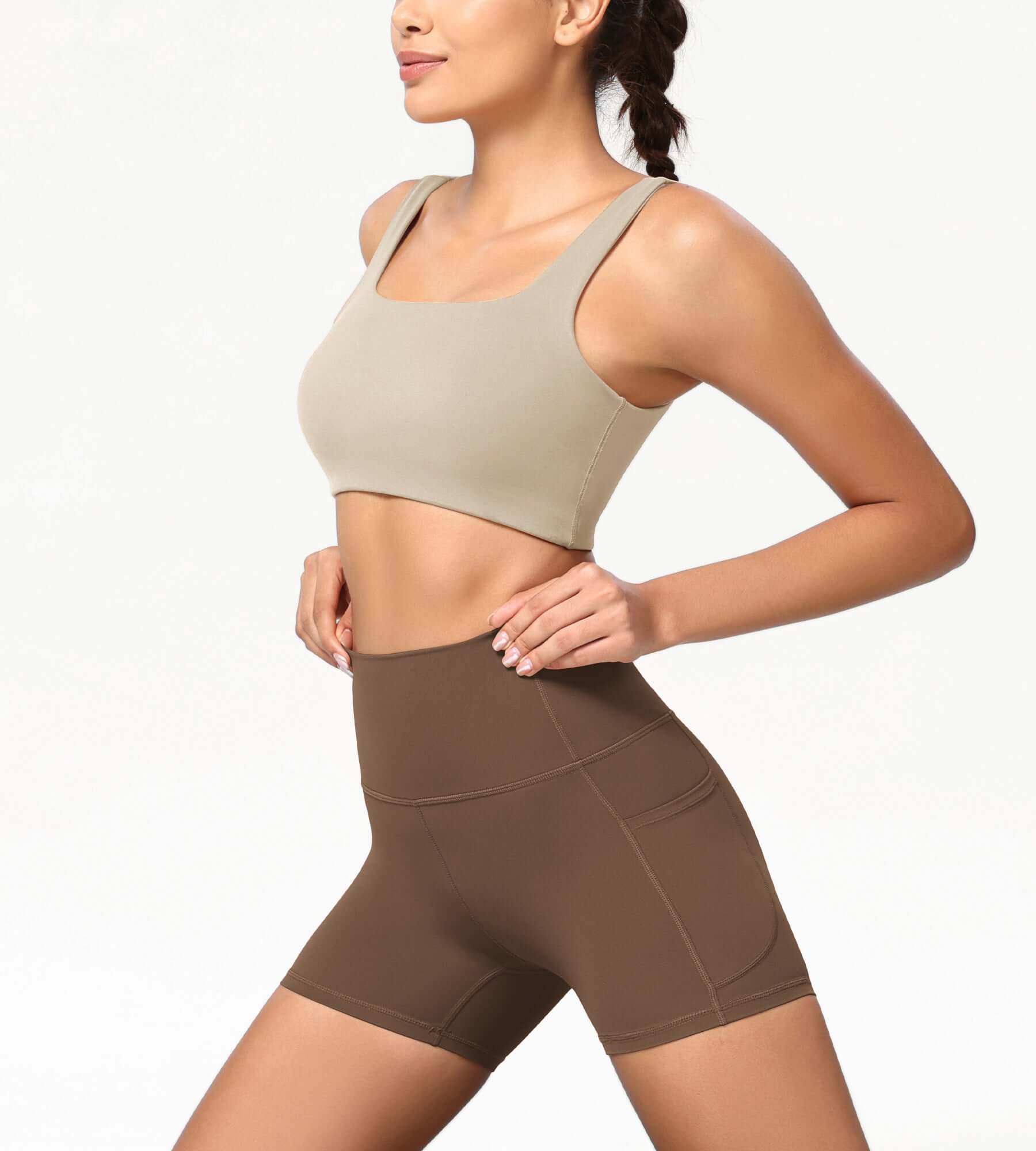 ODCLOUD 4" High Waist Lounge Yoga Shorts - ododos
