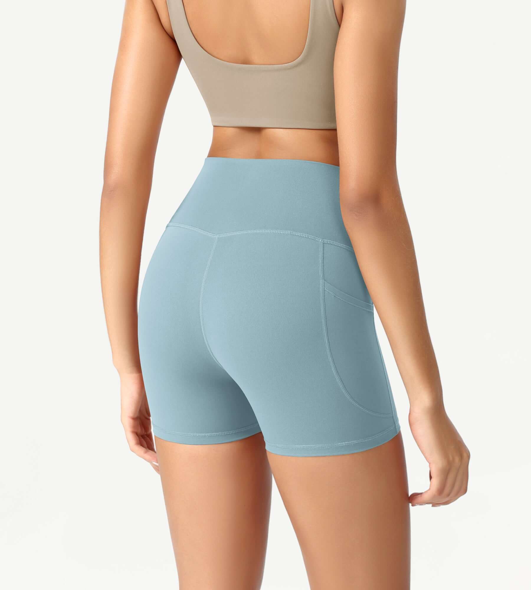 ODCLOUD 4" High Waist Lounge Yoga Shorts - ododos